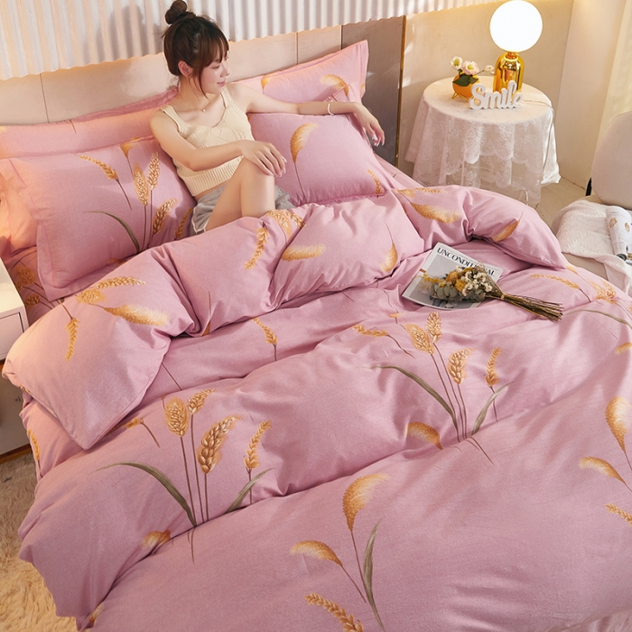 91家纺网 家纺一手货源 找家纺 （总）雲归梦2021新款多规格全棉加厚生态磨毛四件套