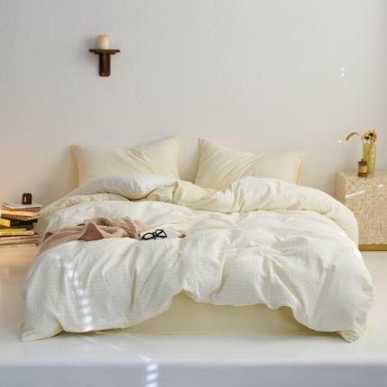 91家纺网 家纺一手货源 找家纺 （总）安莱生活 2023新款 爆款水洗棉提花锦瑟基础款四件套