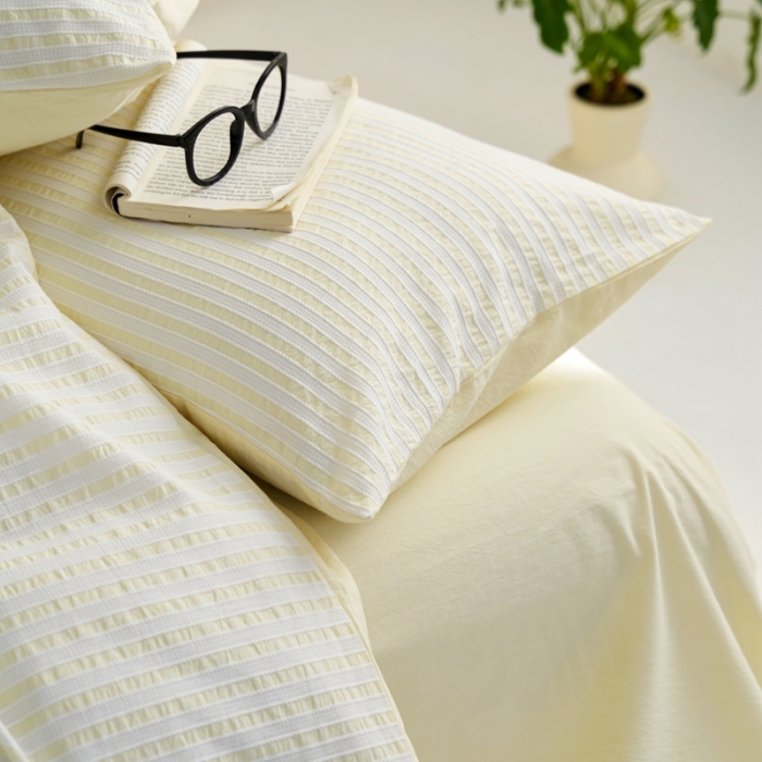 91家纺网 家纺一手货源 找家纺 （总）安莱生活 2023新款 爆款水洗棉提花锦瑟基础款四件套