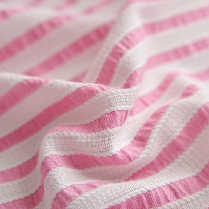 91家纺网 家纺一手货源 找家纺 安莱生活 2023新款 爆款水洗棉提花锦瑟基础款四件套 锦瑟基础款-桃红