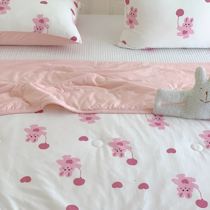 91家纺网 家纺一手货源 找家纺 （总）星期八 2023新款卡通宝宝棉大豆夏被-第二批