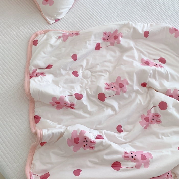 91家纺网 家纺一手货源 找家纺 （总）星期八 2023新款卡通宝宝棉大豆夏被-第二批