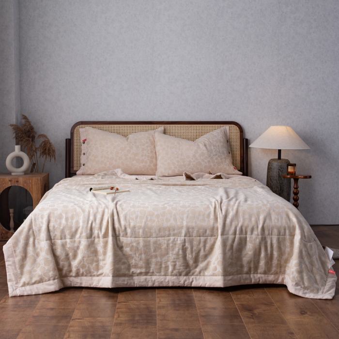 91家纺网 家纺一手货源 找家纺 （总）安莱生活 2023新款 棉麻夏被四件套及单独夏被