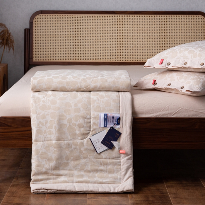 91家纺网 家纺一手货源 找家纺 （总）安莱生活 2023新款 棉麻夏被四件套及单独夏被