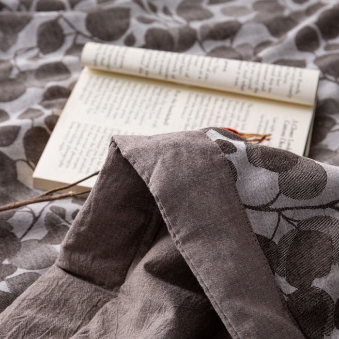 91家纺网 家纺一手货源 找家纺 安莱生活 2023新款 棉麻夏被四件套及单独夏被 棉麻-浅灰