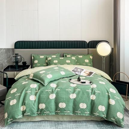 91家纺网 家纺一手货源 找家纺 棠颂 2023新款植物羊绒四件套 莫娜