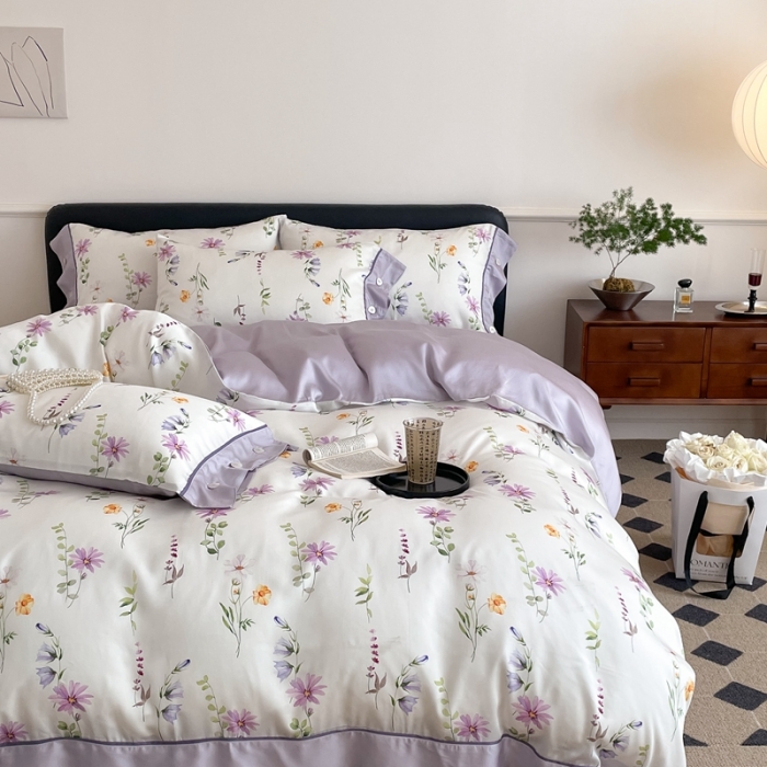 91家纺网 家纺一手货源 找家纺 （总）西西家居2023新款奥地利兰精天丝四件套