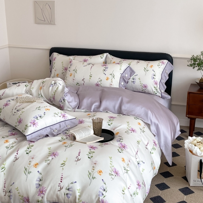 91家纺网 家纺一手货源 找家纺 （总）西西家居2023新款奥地利兰精天丝四件套