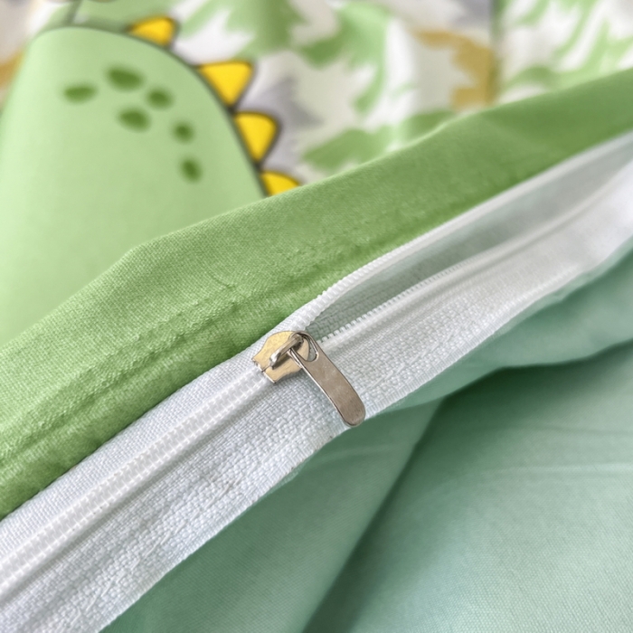 91家纺网 家纺一手货源 找家纺 宏源家纺 2023新款芦荟棉亲肤四件套 奇幻恐龙