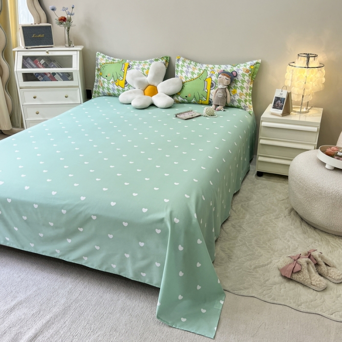 91家纺网 家纺一手货源 找家纺 宏源家纺 2023新款芦荟棉亲肤四件套 奇幻恐龙