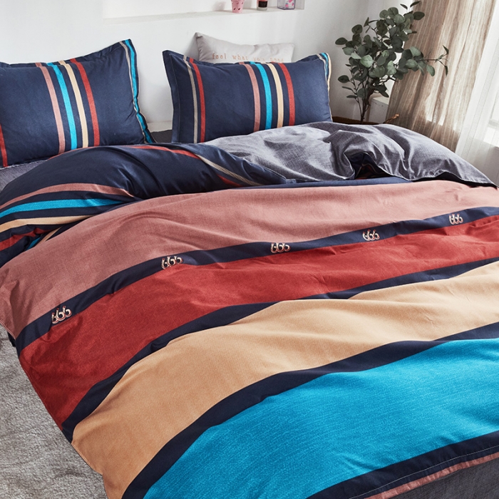 91家纺网 家纺一手货源 找家纺 宏源家纺 2023新款芦荟棉亲肤四件套 人在旅途