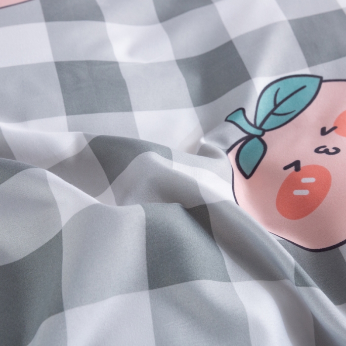 91家纺网 家纺一手货源 找家纺 宏源家纺 2023新款芦荟棉亲肤四件套 甜心物语