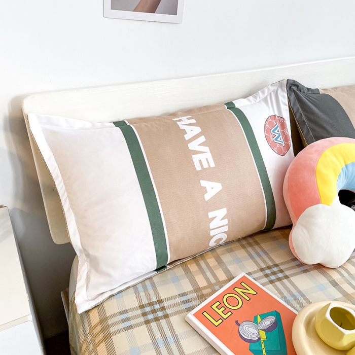 91家纺网 家纺一手货源 找家纺 宏源家纺 2023新款芦荟棉亲肤四件套 希望时空