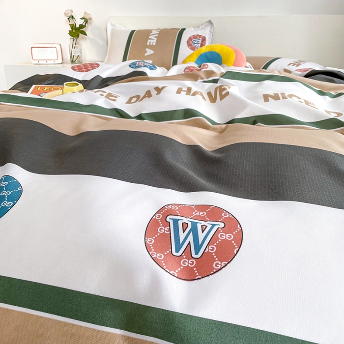 91家纺网 家纺一手货源 找家纺 宏源家纺 2023新款芦荟棉亲肤四件套 希望时空