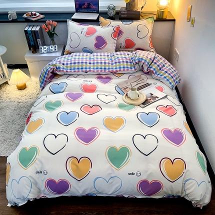 宏源家纺 2023新款芦荟棉亲肤四件套 星语心愿