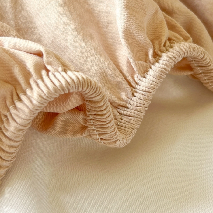 91家纺网 家纺一手货源 找家纺 尊康家纺（原磊科） 2024新款亲肤奶昔棉抗菌夹棉床笠-郁金香系列 郁金香-香槟金