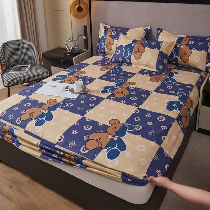 91家纺网 家纺一手货源 找家纺 （总）佑佳家纺 2024新款磨毛印花植物羊绒舒适亲肤单 床笠