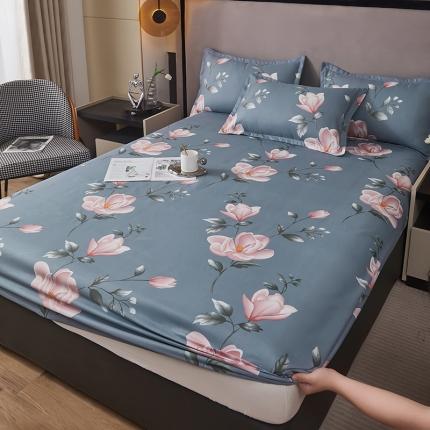 91家纺网 家纺一手货源 找家纺 （总）佑佳家纺 2024新款磨毛印花植物羊绒舒适亲肤单 床笠