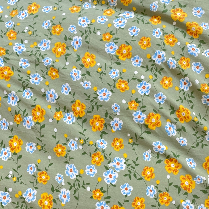 91家纺网 家纺一手货源 找家纺 易辰美 2024新款双层纱水洗磨毛德芙棉绣花四件套 相见欢