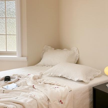 洋铭区 2023新款全棉皱皱双层纱夏被 小花仙