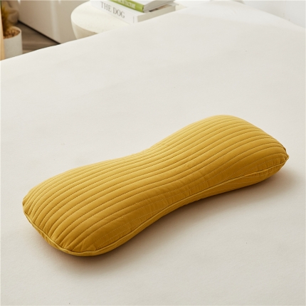 91家纺网 家纺一手货源 找家纺 （总）乐可 2023新款全棉砂洗荞麦骨头枕 枕头枕芯