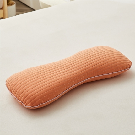 91家纺网 家纺一手货源 找家纺 （总）乐可 2023新款全棉砂洗荞麦骨头枕 枕头枕芯