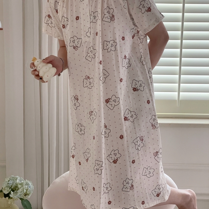 91家纺网 家纺一手货源 找家纺 源启 2023新款 居家服 布丁熊