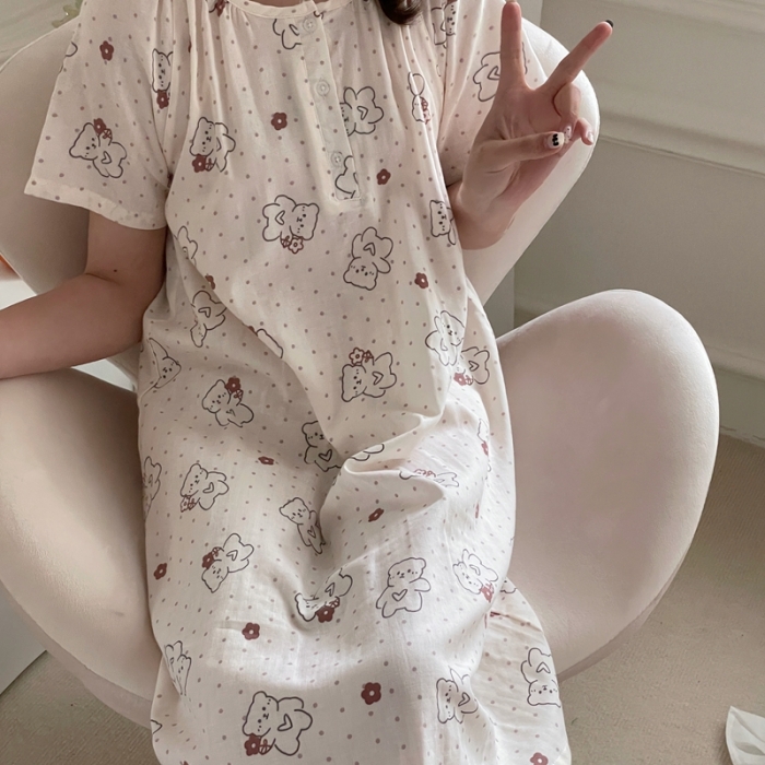 91家纺网 家纺一手货源 找家纺 源启 2023新款 居家服 布丁熊