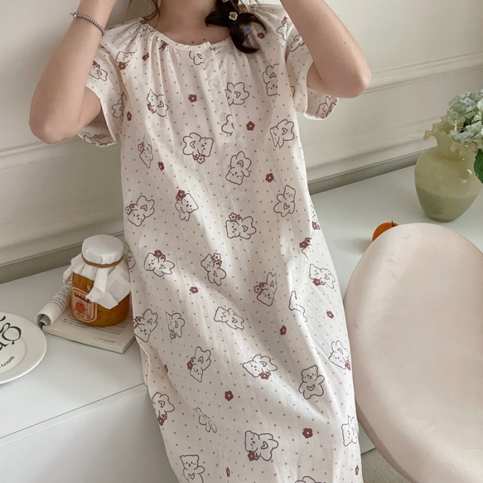 91家纺网 家纺一手货源 找家纺 源启 2023新款 居家服 布丁熊