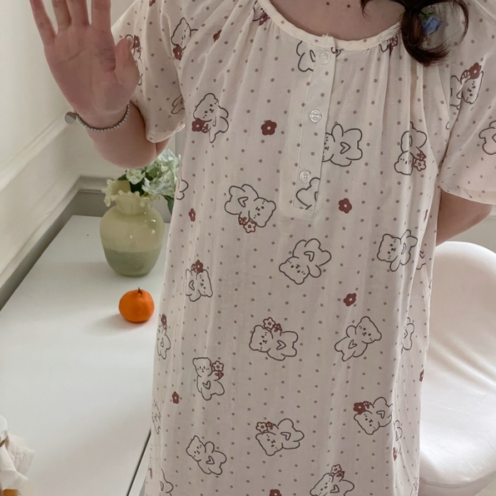 91家纺网 家纺一手货源 找家纺 源启 2023新款 居家服 布丁熊