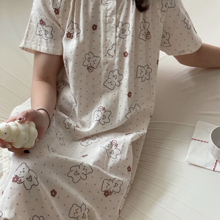 91家纺网 家纺一手货源 找家纺 源启 2023新款 居家服 布丁熊