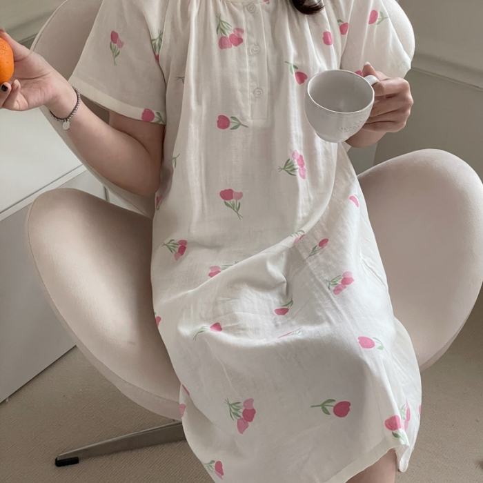 91家纺网 家纺一手货源 找家纺 源启 2023新款 居家服 粉郁