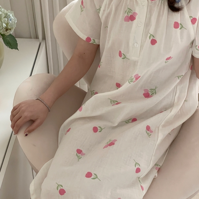 91家纺网 家纺一手货源 找家纺 源启 2023新款 居家服 粉郁