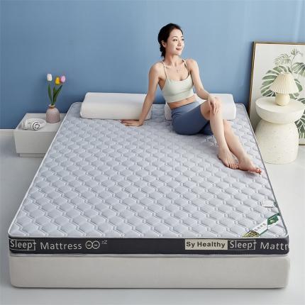 舒雅床垫 2023新款六边形针织乳胶立体床垫-成人款 格林-灰