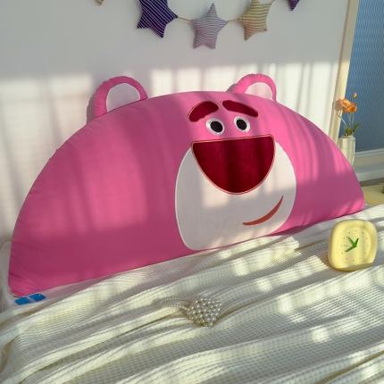 （总）乐坊 2024新款迪士尼卡通床头靠垫草莓熊床靠垫抱枕