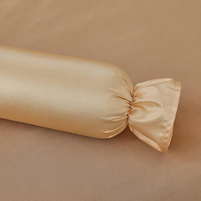 91家纺网 家纺一手货源 找家纺 不打烊2025新款冰丝美容床罩系列套件—冰丝A款控价198 驼色拼灰色