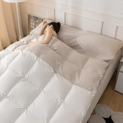 91家纺网 家纺一手货源 找家纺 慕澄2023新款水洗棉纯色酒店隔脏旅行睡袋 睡袋-奶咖色