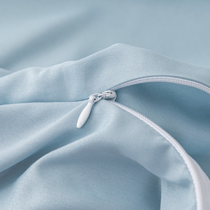 91家纺网 家纺一手货源 找家纺 慕澄2023新款水洗棉纯色酒店隔脏旅行睡袋 睡袋-淡蓝