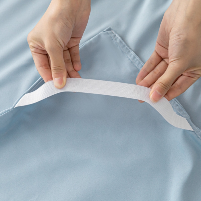 91家纺网 家纺一手货源 找家纺 慕澄2023新款水洗棉纯色酒店隔脏旅行睡袋 睡袋-淡蓝