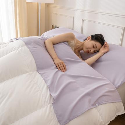 慕澄2023新款水洗棉纯色酒店隔脏旅行睡袋 睡袋-葡萄紫