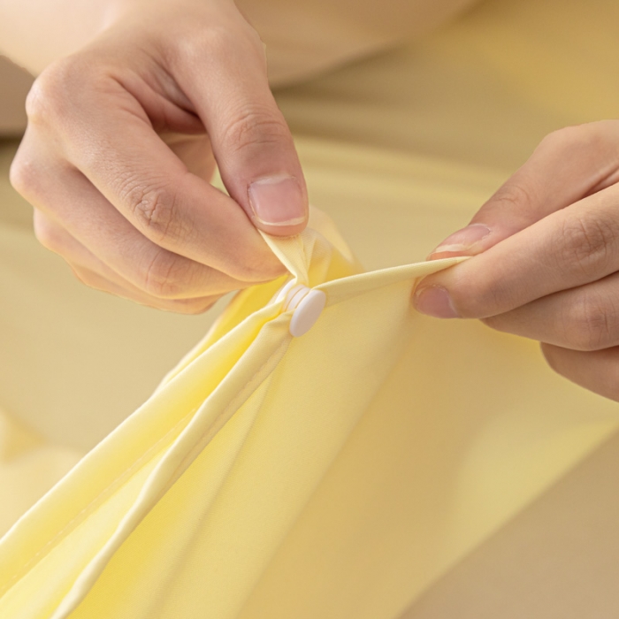 91家纺网 家纺一手货源 找家纺 慕澄2023新款水洗棉纯色酒店隔脏旅行睡袋 睡袋-星空黄