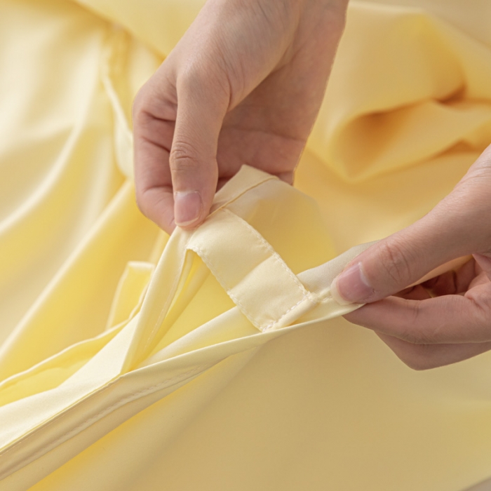 91家纺网 家纺一手货源 找家纺 慕澄2023新款水洗棉纯色酒店隔脏旅行睡袋 睡袋-星空黄