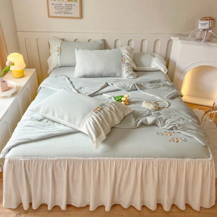 91家纺网 家纺一手货源 找家纺 （总）乐朵家居  莉莉安 A类冻冻凉感席三件套 