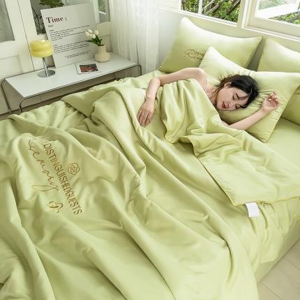 91家纺网 家纺一手货源 找家纺 （总）简爱家纺 2025新款花缦水洗真丝夏被四件套