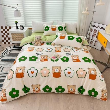 91家纺网 家纺一手货源 找家纺 乐童  2024新款网红直播爆款吊边＋一字绣工艺款四件套（八） 贝鲁齐