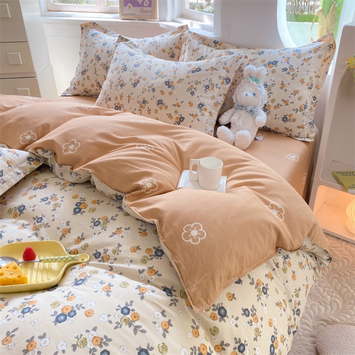 91家纺网 家纺一手货源 找家纺 多品家纺 2023新款12868全棉双针单枕套 粉墨年华