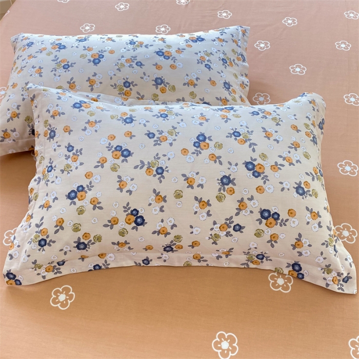 91家纺网 家纺一手货源 找家纺 多品家纺 2023新款12868全棉双针单枕套 粉墨年华