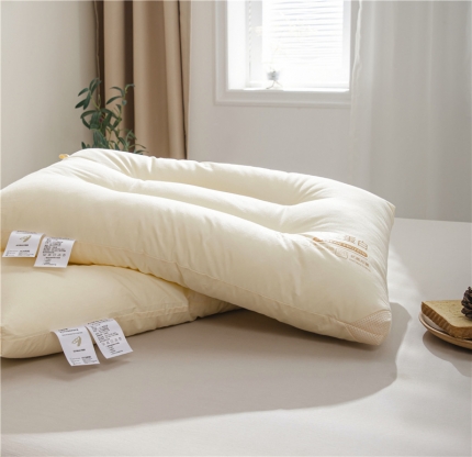 91家纺网 家纺一手货源 找家纺 全棉60支大豆蛋白枕芯枕头 软糯低枕 酒店高枕