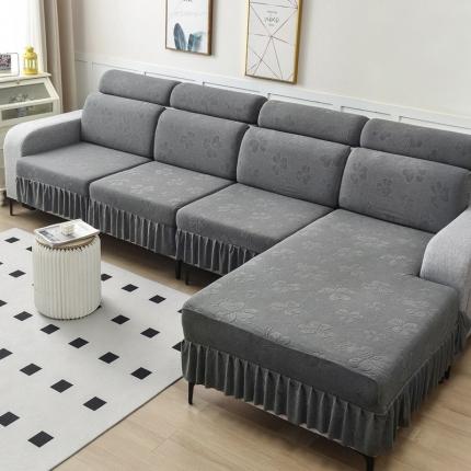 91家纺网 家纺一手货源 找家纺 （总）千彤 2023新款裙边-三叶草沙发笠系列 沙发套罩