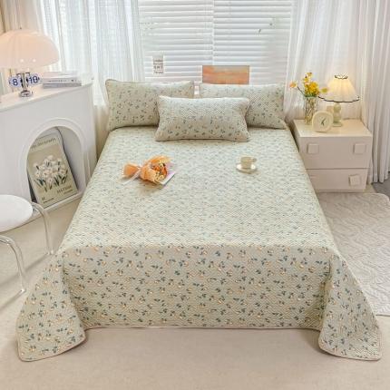 91家纺网 家纺一手货源 找家纺 （总）凡客 2023新款全棉印花床盖三件套学生宿舍